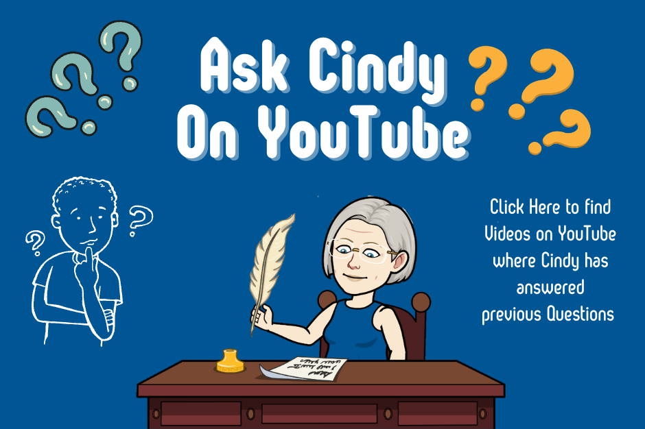 Ask Cindy: on YouTube